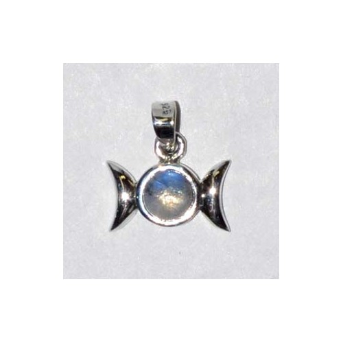 Triple Goddess Moonstone Pendant