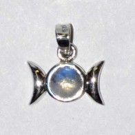 Triple Goddess Moonstone Pendant