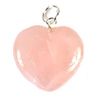 7/8" Rose Quartz Heart for Love