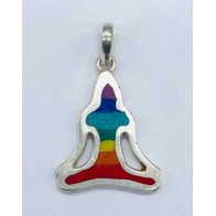 1" Colorful Buddha Pendant for Positive Energy