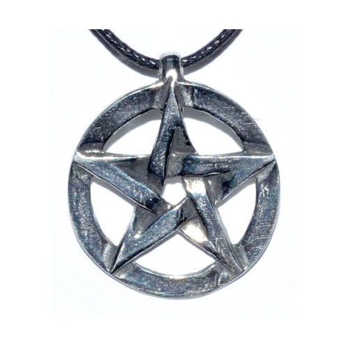 Pentagram Pewter Pendant for Spiritual Jewelry