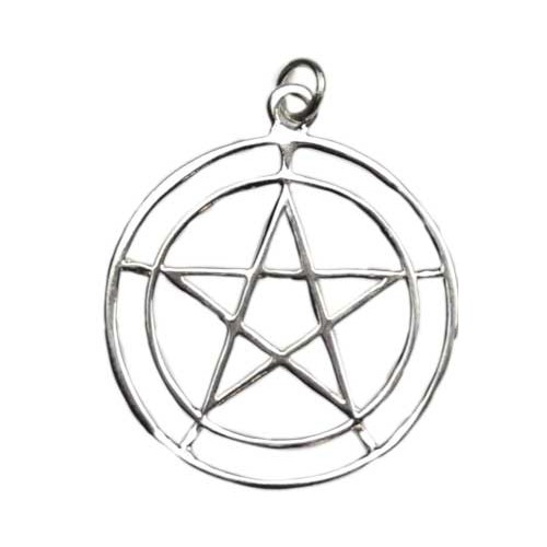 Sterling Silver Pentagram Pendant for Spirituality