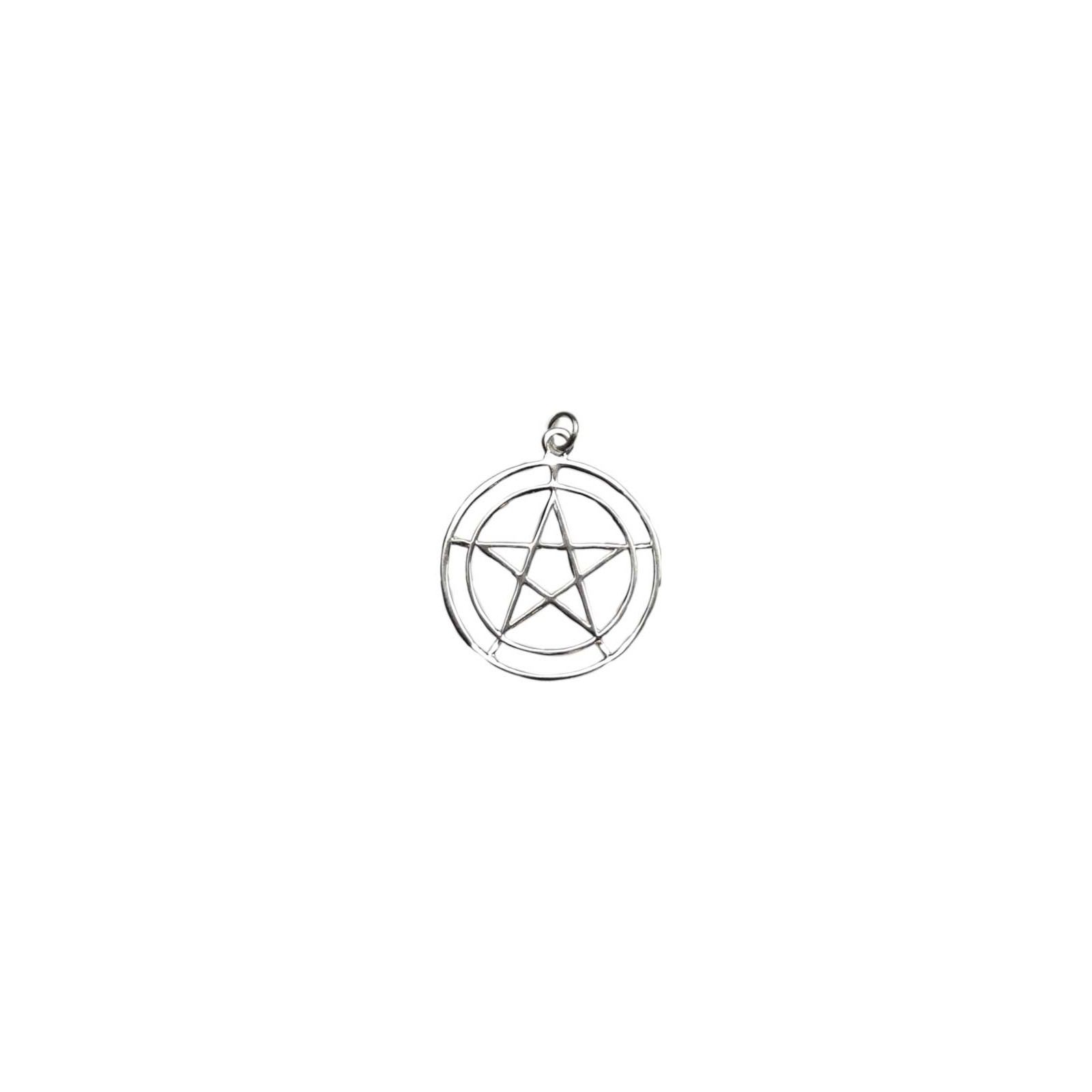 Sterling Silver Pentagram Pendant for Spirituality