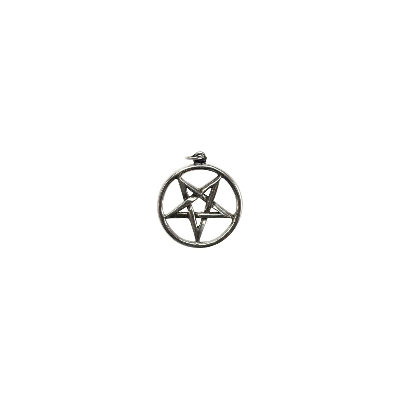 Inverted Pentagram Pewter Pendant