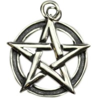 Sterling Silver Pentacle Pendant