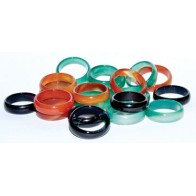 Set of 100 6mm Agate Rings for Crafting