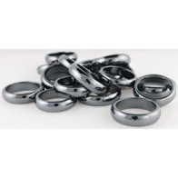 Set of 100 Rounded Hematite Rings