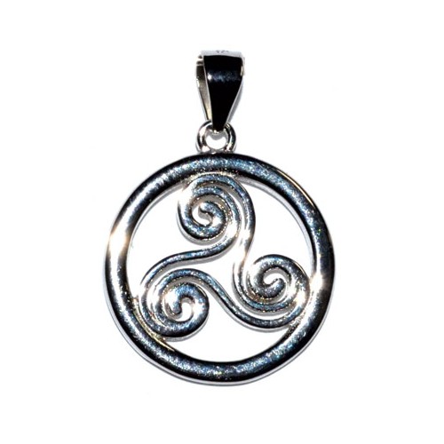 Colgante Espiral Trinity de Plata Esterlina 5/8\"