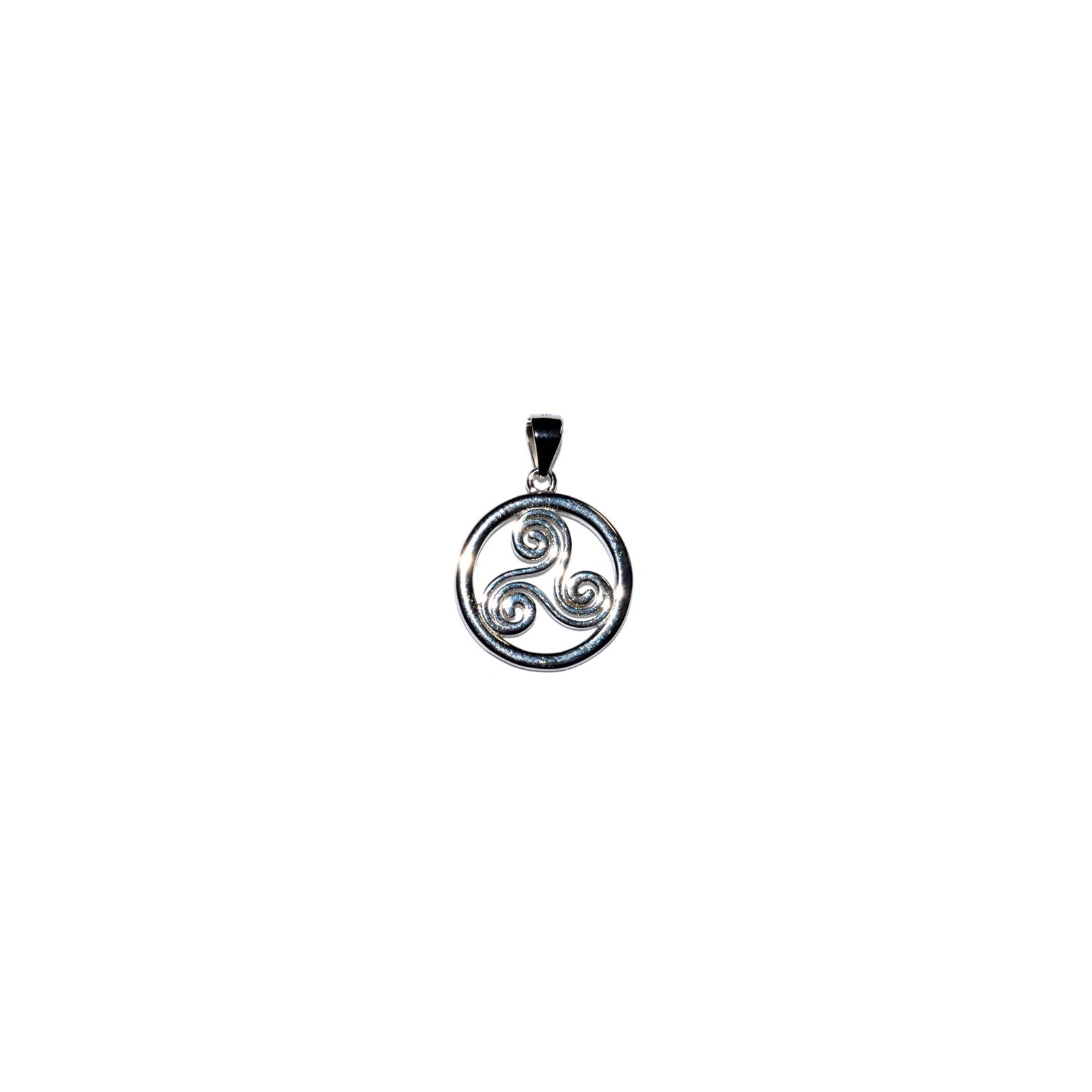 Colgante Espiral Trinity de Plata Esterlina 5/8\"