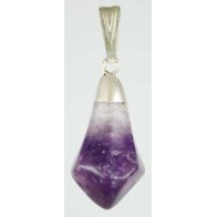 Amethyst Tumbled Pendant for Healing