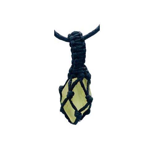 Lemon Quartz Rough Tread Cage Pendant