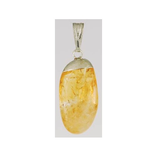 Citrine Tumbled Pendant - Manifestation Stone