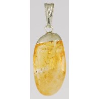 Citrine Tumbled Pendant - Manifestation Stone