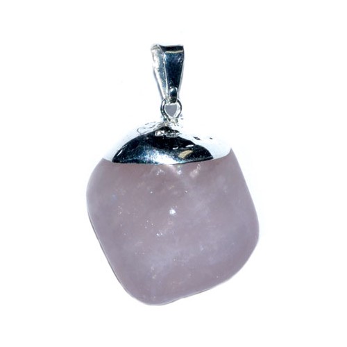 Rose Quartz Tumbled Pendant Jewelry