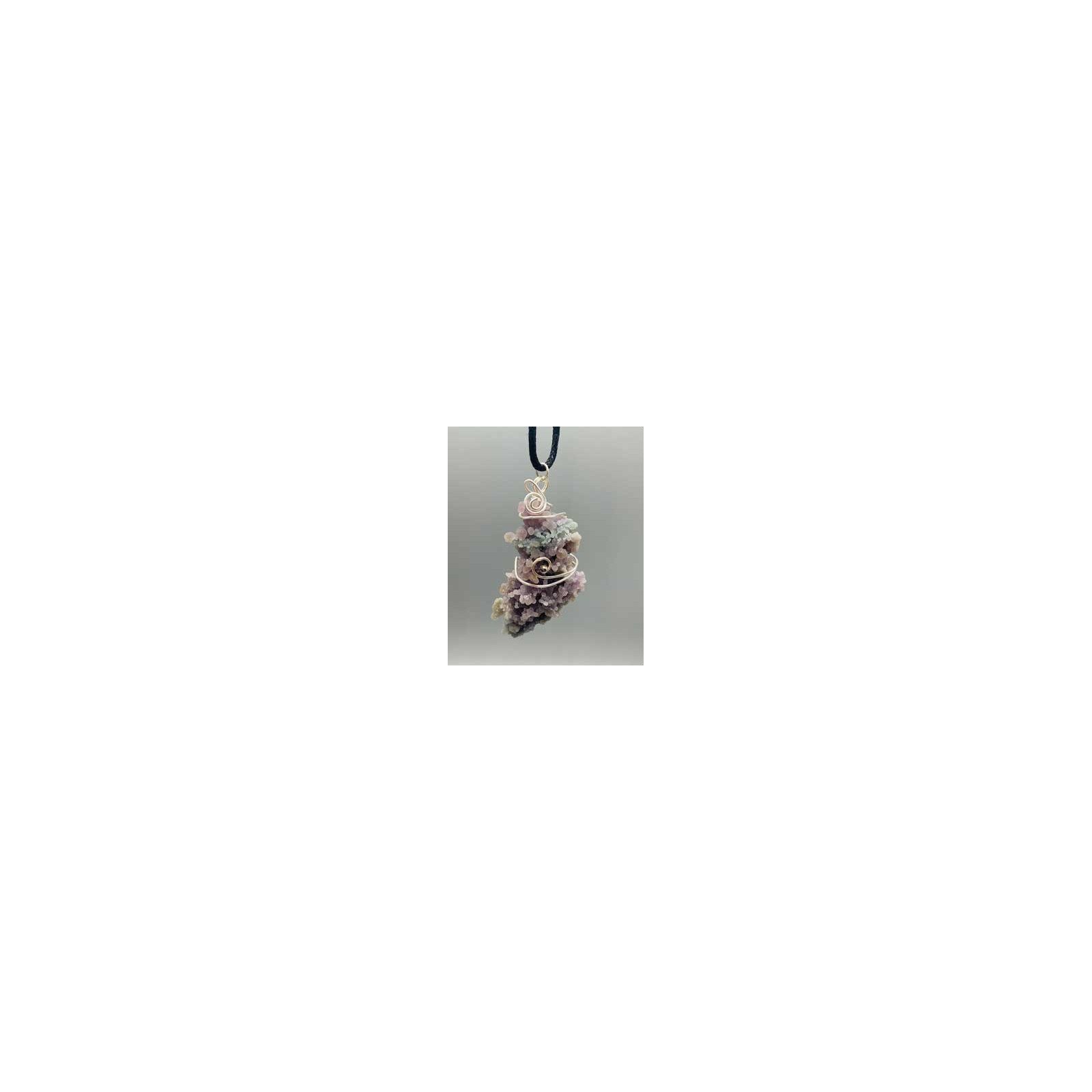 Grape Agate Wire Wrapped Pendant