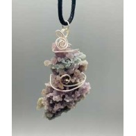 Grape Agate Wire Wrapped Pendant