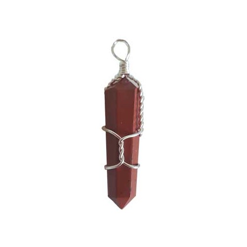 Set of 5 Red Jasper Wrapped Points