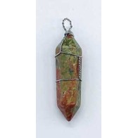 Unakite Wire Wrapped Point - Emotional Healing