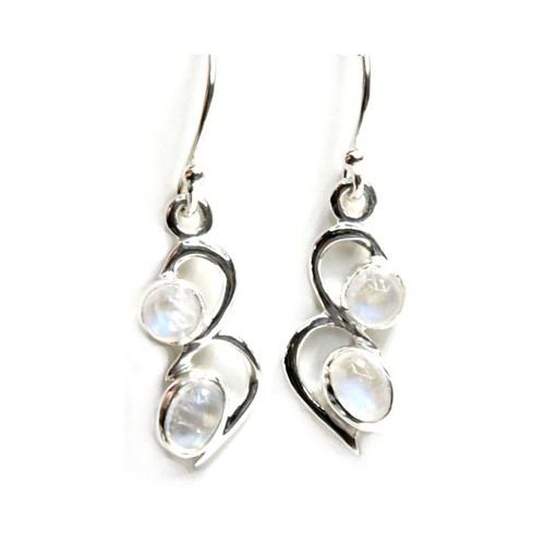 Rainbow Moonstone Earrings