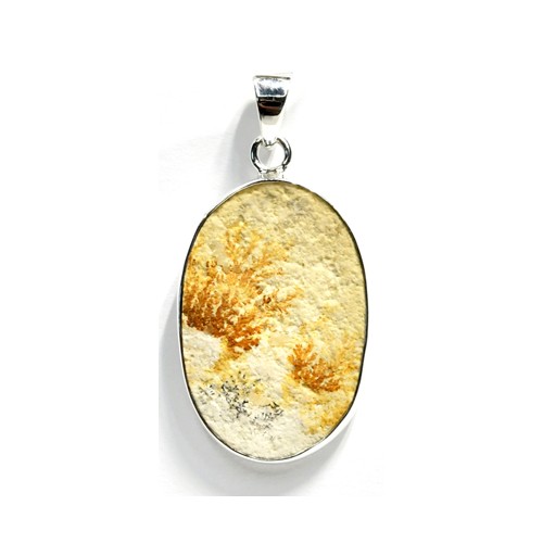 Russian Dendritic Agate Pendant for Unique Jewelry