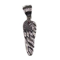 Eagle Ruby Pendant in Sterling Silver