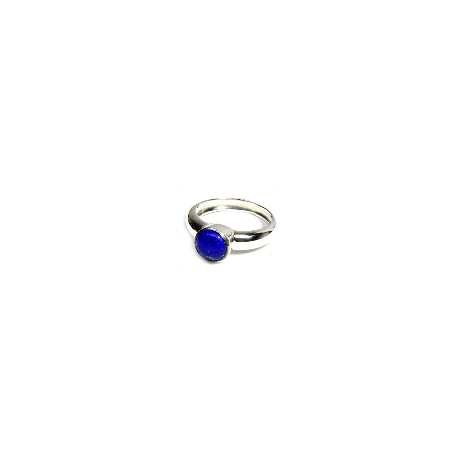 Anillo de Lápiz Lazuli Talla 9 en Plata de Ley