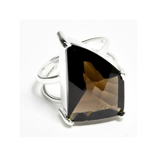 Size 8 Smoky Quartz Ring