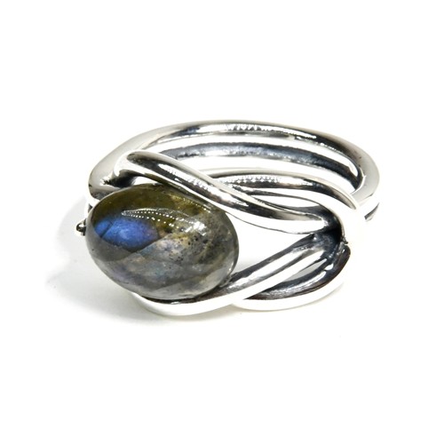 Size 11 Labradorite Ring for Unique Style