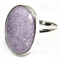 Lepidolite Ring Size 7 in Sterling Silver