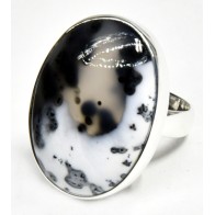 Size 8 Dendritic Opal Ring for Daily Wear