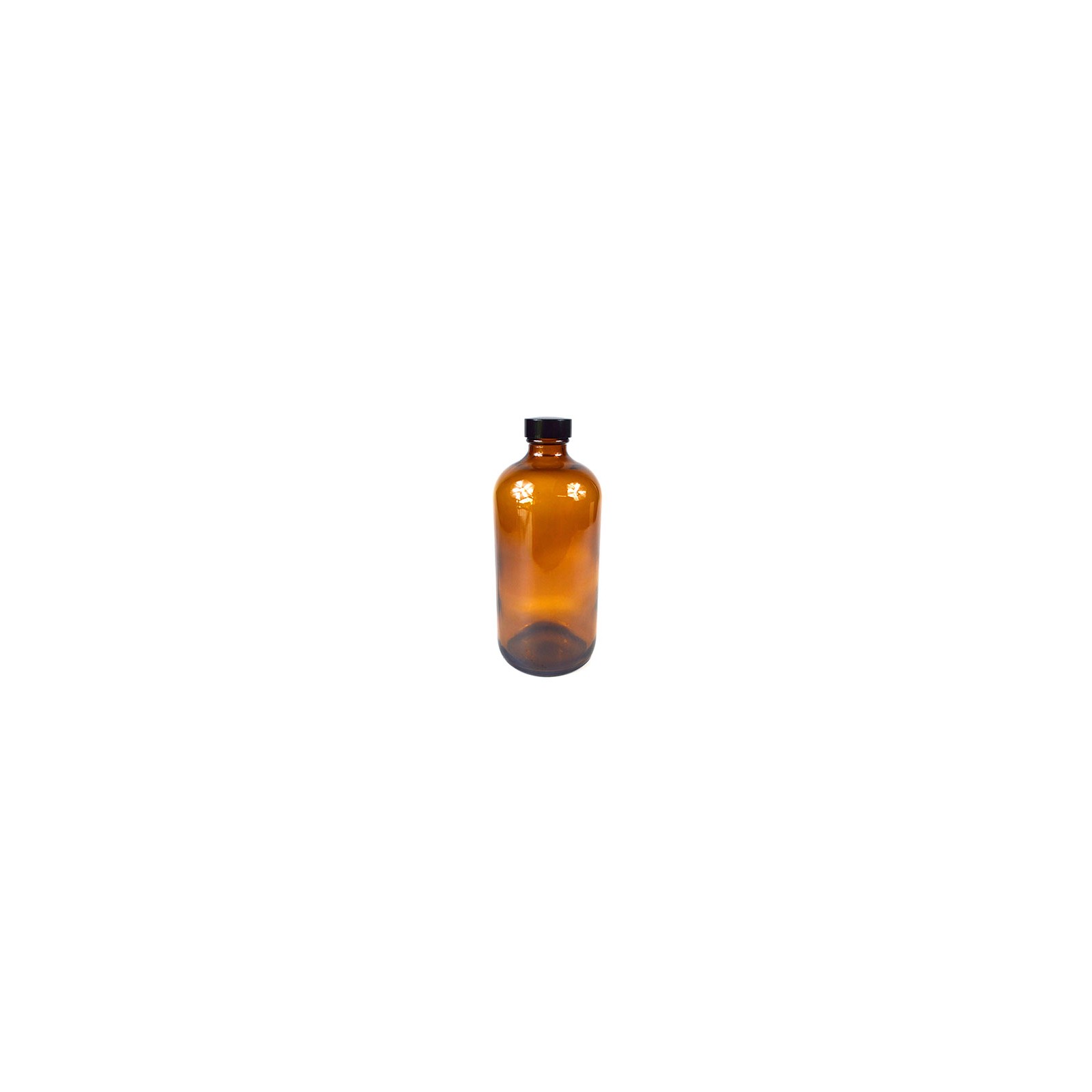 16oz Amber Glass Bottle with Secure Cap