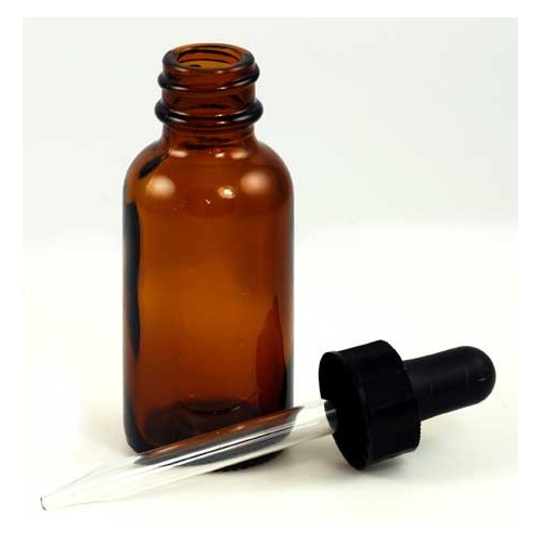 Amber Bottle with Dropper 1 oz