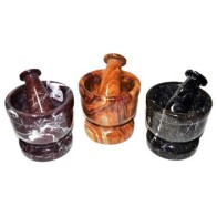 Assorted Marble Mortar Pestle Set for Herbs