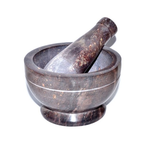 4" Natural Mortar and Pestle Set for Spices