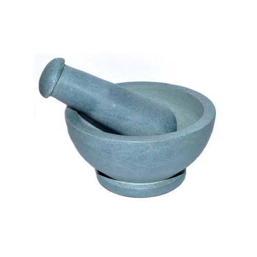 4.5 Inch Grey Mortar Pestle Set