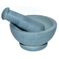 4.5 Inch Grey Mortar Pestle Set