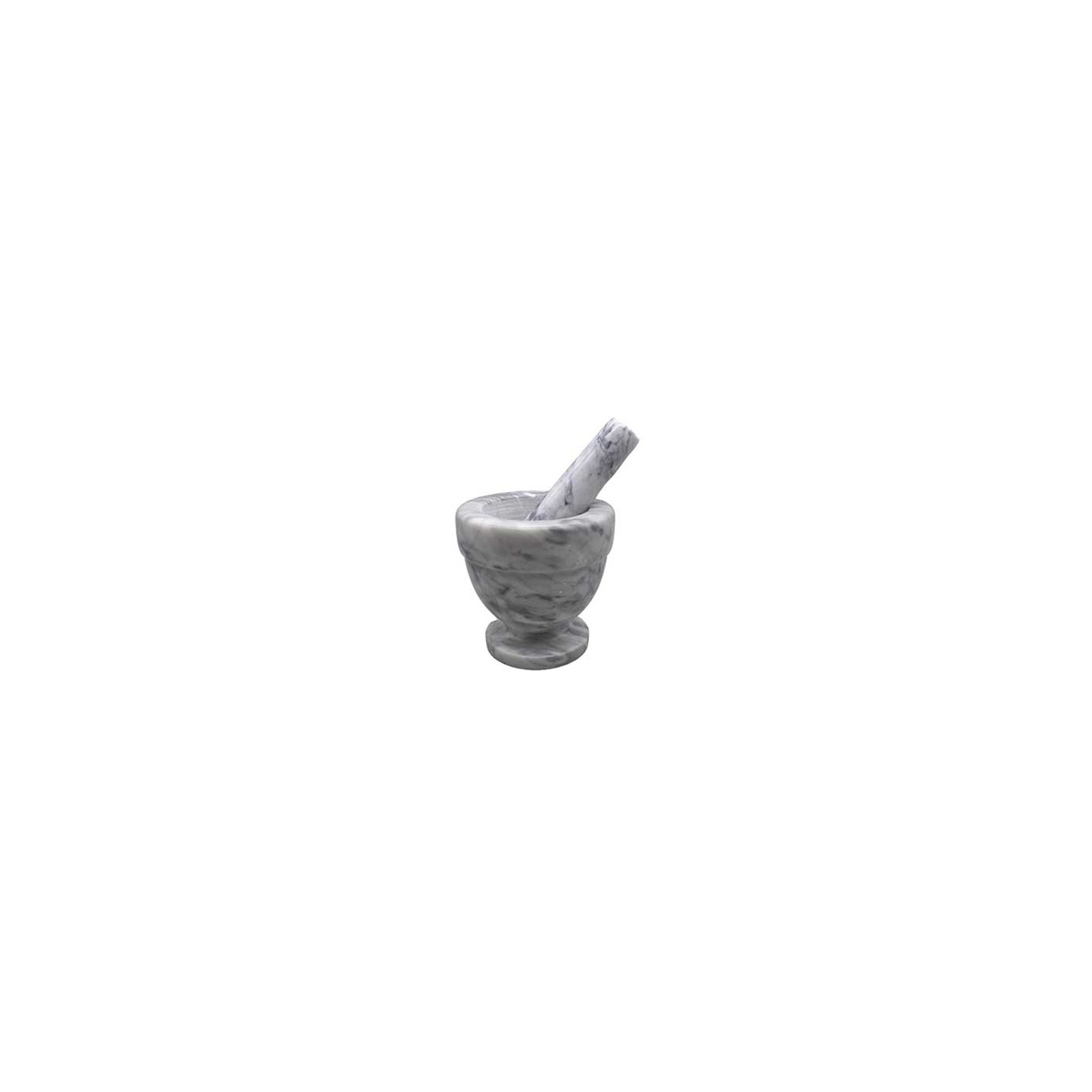 4" White Marble Mortar and Pestle