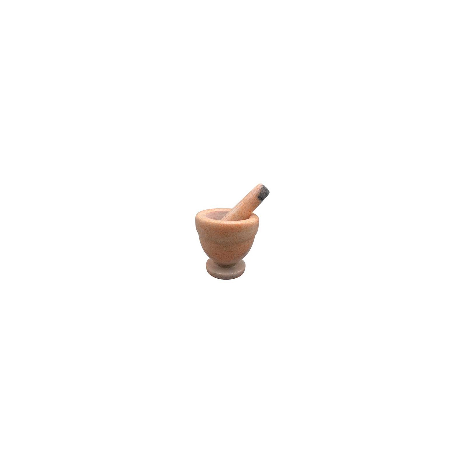 4-inch Sunset Jade Mortar and Pestle for Ritual Use