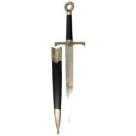 Athame Medieval Negro para Prácticas Rituales