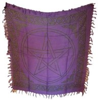 Pentagram Altar Cloth 36 x 36 for Rituals