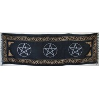 Three Pentagram Altar Cloth 21" x 72"