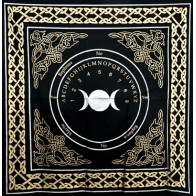 Tela de Altar Ouija Triple Luna 24x24 para Rituals