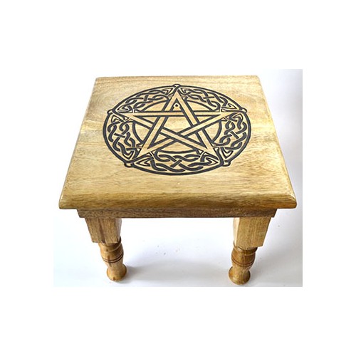 Mesa de Altar de Pentagrama para Rituales y Altares