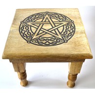 Mesa de Altar de Pentagrama para Rituales y Altares