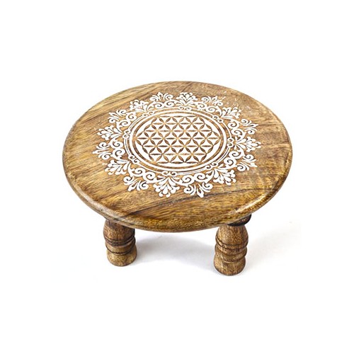 Mesa de Altar Flower of Life para Práctica Espiritual