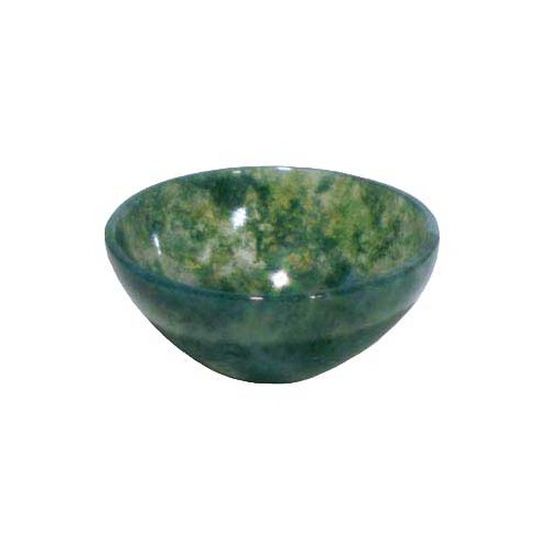 Green Moss Agate Devotional Bowl 2"