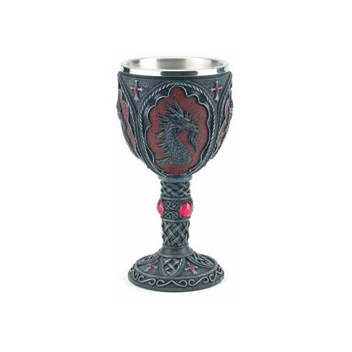 Dragon Chalice 7.5" - Medieval Fantasy