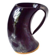 6 1/4" Buffalo Horn Viking Mug