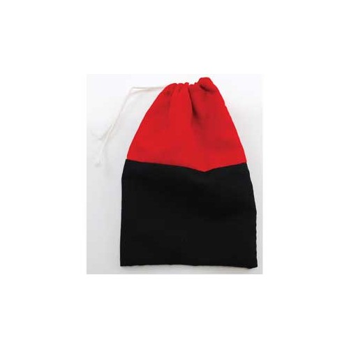 Reversing Red and Black Cotton Bag for Spells