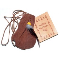 Brown Native American Medicine Dream Bag